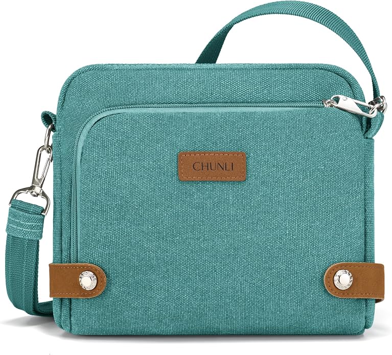 Anti Theft Crossbody Bag for Women, RFID Blocking Travel Purse Slash Proof | CHUNLI Pickpocket Proof Crossbody Bags, Travel Purse Bag with Lockable Zippers & Slash Resistant Strap by CHUNLI