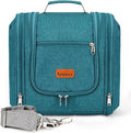 Hanging Travel Toiletry Bag for Women and Men, 6 Organizer Compartments, Large Toiletries essentials, Bathroom Cosmetic Accessories, Water-resistant Makeup Bag, Holds Full-Size Shampoo, Blue by COOSKY