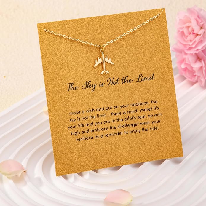 RZKING Golden Necklace for Women, Dainty Butterfly Heart Bow Rose Necklace, Gifts for Best Friend Sister Mom Girlfriend, Graduation Chritmas Birthday Anniversary Thank You Gifts - Image 5