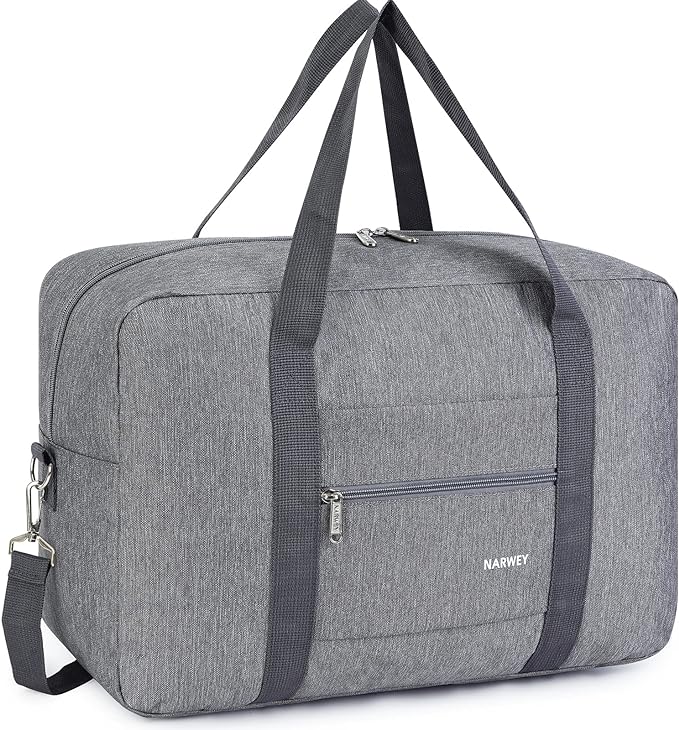 For Spirit Airlines Personal Item Bag Foldable Travel Duffel Bag Tote Carry on Luggage Duffle Overnight for Women and Men by Narwey