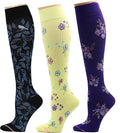 Dr. Motion 3 Pairs Therapeutic Graduated Compression Women's Knee-hi Socks by Dr.+Motion