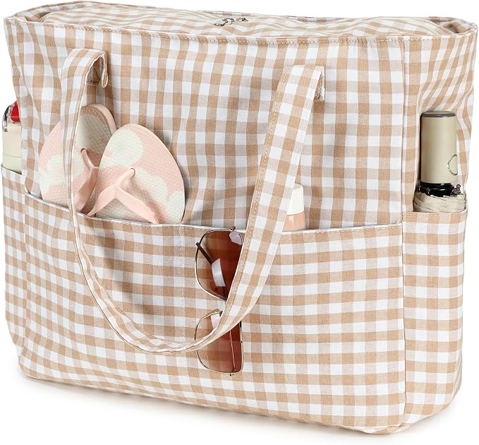 Bluboon Beach Bags for Women, Large Waterproof Tote Bag With Wet Compartment for Pool Weekender Travel Gym by BLUBOON