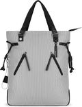Sherpani Tempest, Anti Theft Convertible Backpack Tote, 14L Travel Backpack, Travel Gifts for Women, Handbags, RFID Protection, Metal Hardware, Fits 15” Laptop (No Sleeve) (Sterling) by SHERPANI