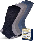 Pembrook® Bamboo Viscose Light Compression Socks - 3 Pairs | 8-15 mmhg Compression Socks | Knee High Comfort Support Socks by Pembrook