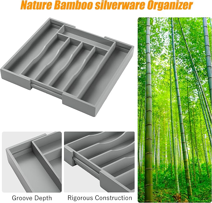 Kitchen Silverware Drawer Organizer and Storage Best Grandpa Grandfather Elder Men Father Day Grandparents Great Papaw Peepaw Grampy Pawpaw Granddad Happy Birthday Christmas Xmas Unique Cool Gifts - Image 3