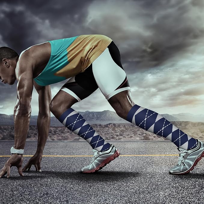QUXIANG Copper Compression Socks for Women & Men Circulation (8 Pairs) - Best for Running Athletic Cycling - 15-20 mmHg - Image 2