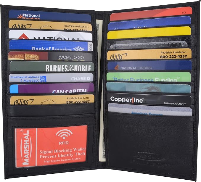 Marshal Bifold Leather RFID Blocking Credit Card Id Holder Wallet(CAMOUFLAGE) - Image 2
