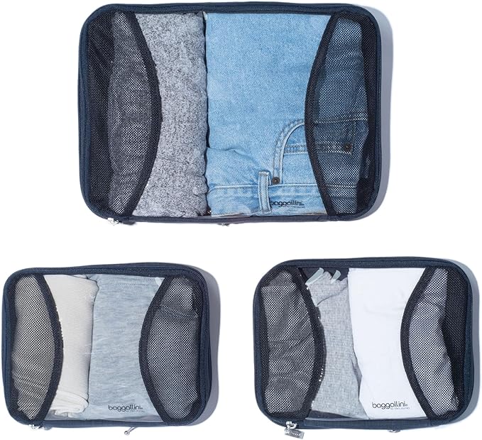 Baggallini Compression Cube 3-piece set - Lightweight Compression Packing Cubes for Travel - Image 5