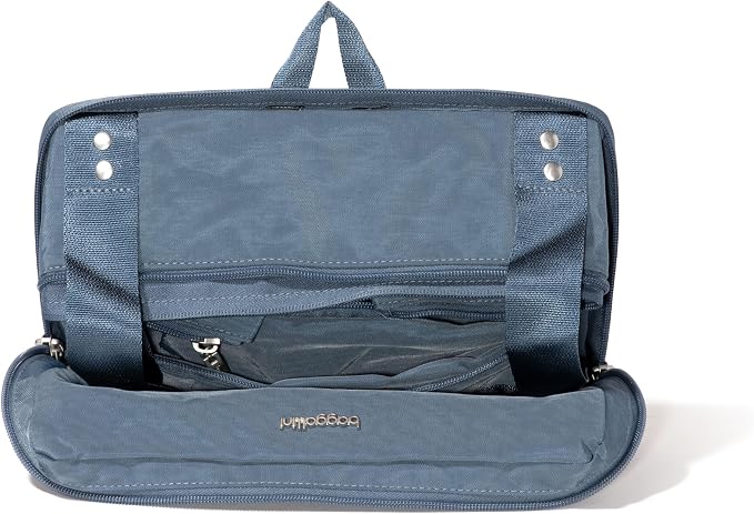 Baggallini Carryall Expandable Lightweight Travel Tote 22" Packable Folding Compact Nylon Washable Weekender w/Luggage Sleeve - Image 15