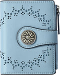 Tipmile Small Wallet for Women Bifold RFID Blocking Card Holder Leather Wallets with Zipper Coin Pocket by Tipmile