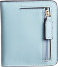 Gostwo Small Wallet for Women, Slim Bifold Credit Card Holder, Compact RFID Blocking Cash Wallet, Billfolds Thin Leather Zipper Pocket, Mini Wallet Gift for Ladies Teen Girls Travel with ID Window by Gostwo