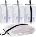 MISSLO Waterproof Shoe Bags for Travel 4 Pack XX-Large Shoe Storage Bag Clear Sneaker Pouch Portable Boots Organizer with Sturdy Zipper for Men & Women by MISSLO