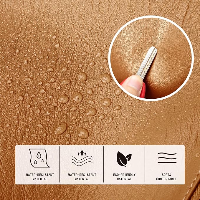 Fashion Backpack Purse For Women Anti-theft Rucksack Pu Leather Lightweight Water-resistant Shoulder Bag, Brown - Image 6
