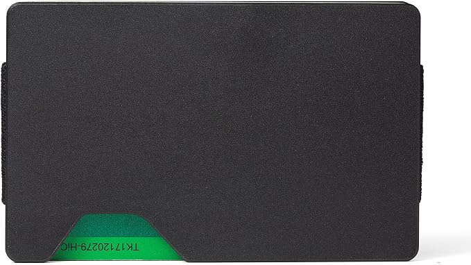 Minimalist Wallet for Men, Slim Metal RFID Blocking Wallet Credit Card Holder Money Clip & Cash Strap, Scratch-Resistant Holds 15 Cards,Ideal Gift for Men | Matte Black - Image 2