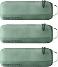Eagle Creek Pack-It Reveal Slim Cube M/M/M Set, Willow Green | Compact Travel Organizer for Hair Styling Tools, Belts, and Small Items, Fits Between Trolley Rails in Luggage by EagleCreek