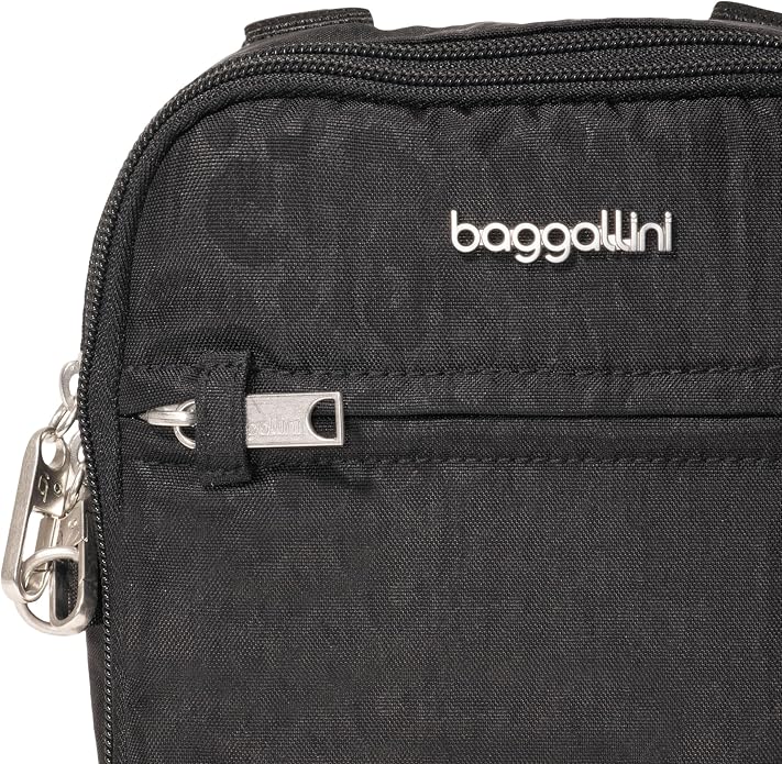 Baggallini Securtex® Anti-theft Mini Everything Crossbody Bag, 6.3"x8.25" Rfid, Locking Zippers & Cut-resistant Strap - Image 5