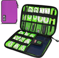 Electronics Organizer,Travel Cord Organizer Pouch,Cable Organizer Bags | Travel Electronic Accessories Storage Case for Cables, Cords, Charger, Phone (Rosered) by Miavers
