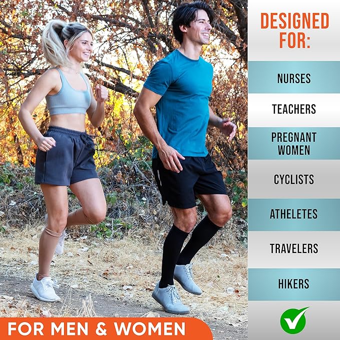 Compression Socks for Women & Men 20-30 mmHg – Circulation Support for Nurses, Travel, Flight, Running & Everyday Wear - Image 6
