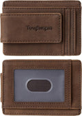Toughergun Slim Wallet for Men RFID Blocking Money Clip, Minimalist Front Pocket Credit Card Holder, Magnetic Thin Mens Wallets with ID Window by Toughergun