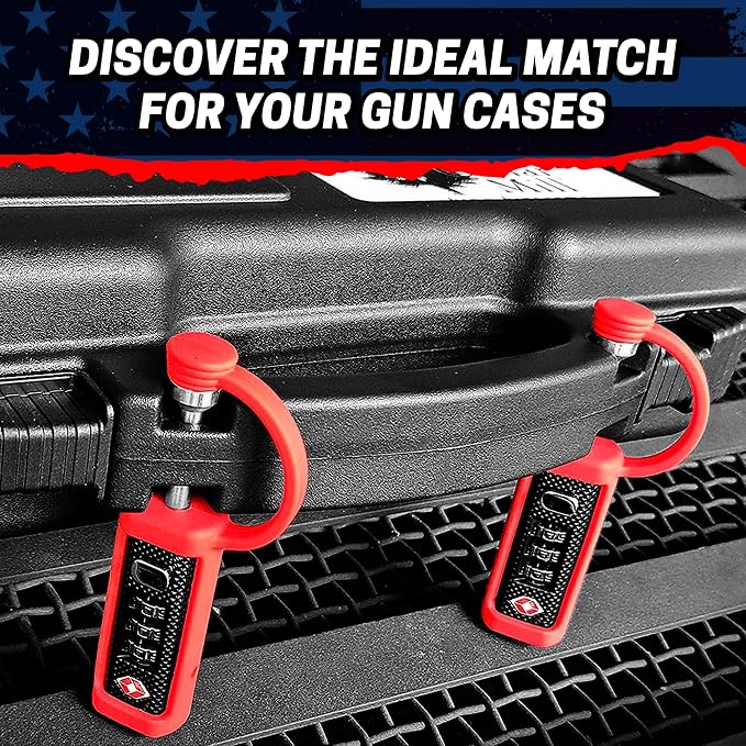 Cut-Resistant Gun Lock, TSA Approved Tamper-Proof Child-Safe Padlock, Black - Image 6