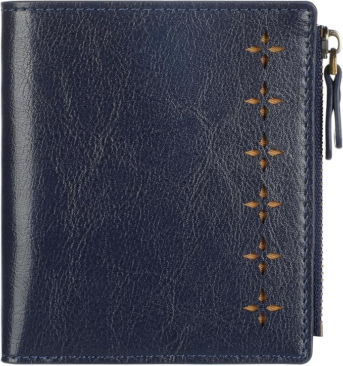 Ultra Thin Small Compact Leather Womens Girls Wallets RFID Blocking Credit Card Holder for Women by Lavemi