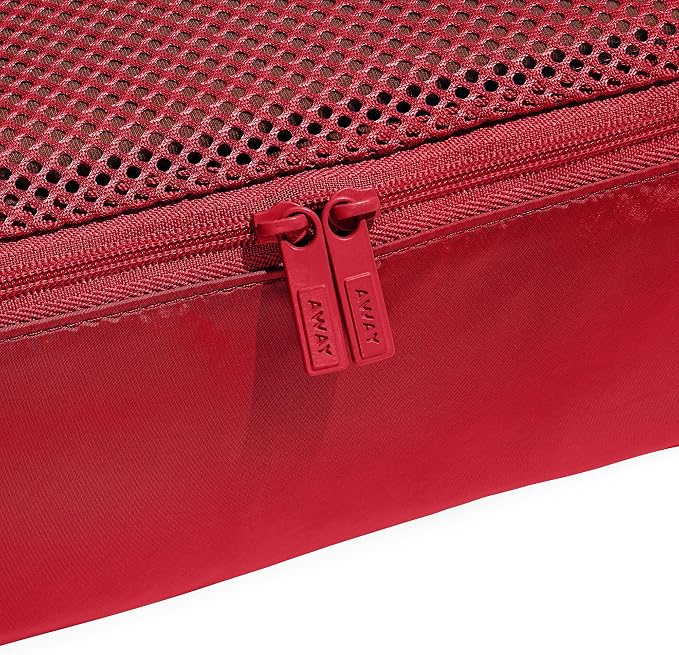 Away Insider Packing Cubes Set of 4, Lightweight Travel Luggage Organizers | 4-Piece Packing Cube Set for Suitcases, Carry-On Bags & Luggage, Lightweight Travel Organizers for Packing, Cherry Red - Image 4