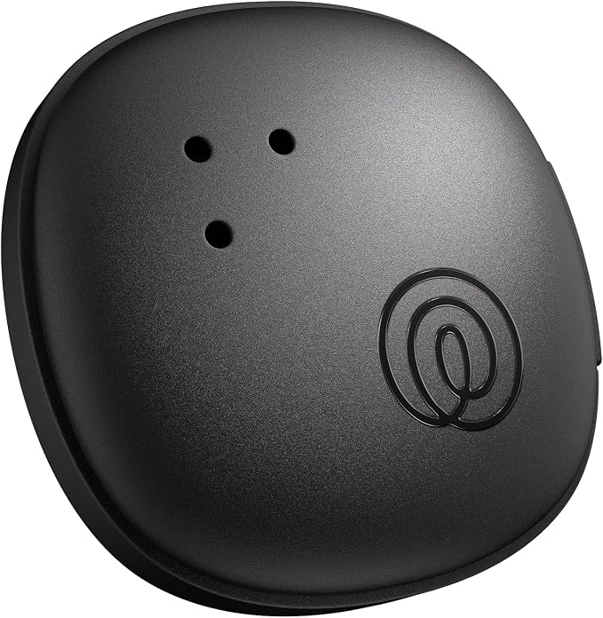 Life360 Tile Sticker - Small Bluetooth Tracker, Remote Finder and Item Locator for Bikes, Glasses and More. Both iOS and Android Compatible. Phone Finder. 1-Pack (Black) by Life360