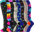 cerpite Compression Socks for Women & Men Circulation 8 Pairs Compression Socks 20-30 mmhg Best for Running,Nurse,Travel by Cerpitesportsstyles