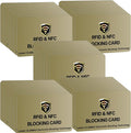 SaiTech IT 50 Pack RFID Blocking Card for Credit Debit ID Card, Golden | Slim Anti-Theft Contactless NFC RFID Blocker Protector, Easily Fit into Wallet and Purse, for Men & Women by SaiTechIT