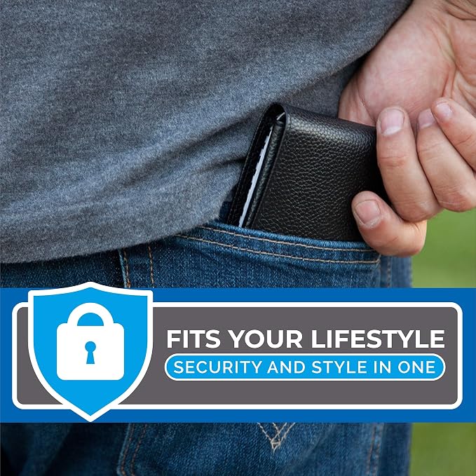 RFID Blocking Stylish Genuine Leather Wallet for Men - Excellent as Travel Bifold - Credit Card Protector - Image 5