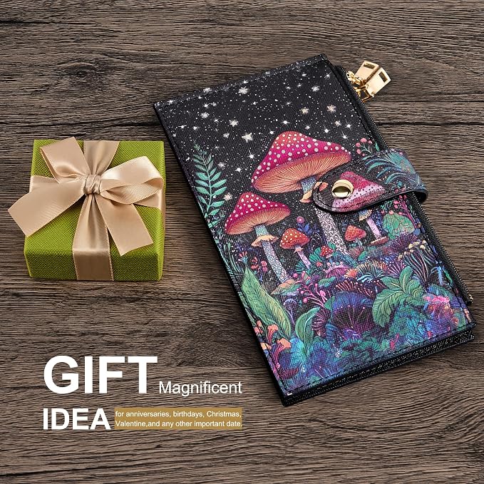 Travelambo RFID Wallet Women Large Size Bifold Multi Card Wallet Case with Zipper Pocke Credit Card Holder for Women - Image 7