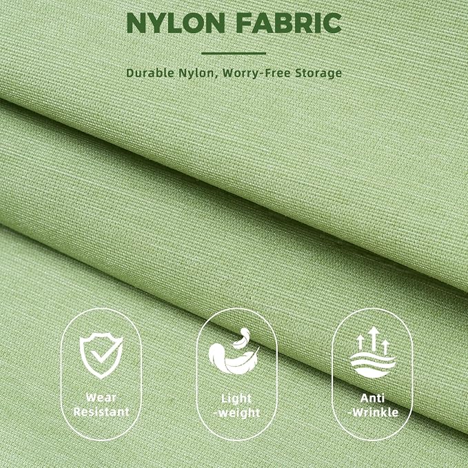 BAGAIL Lightweight Compression Packing Cubes for Travel, 6 Set,Matcha Green | Salis Nylon Fabric,Anti-Tearing,Save Space,SBS Zippers,Packing List,PVC Tag Pocket,Custom Labels,Visible Mesh,Portable Handel - Image 4