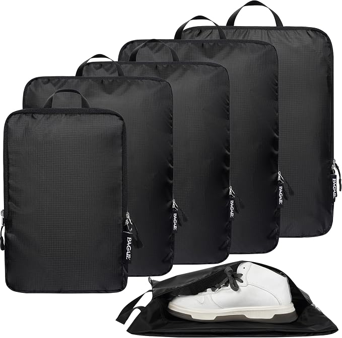 BAGAIL 6 Set Ultralight Compression Packing Cubes Packing Organizer for Travel Accessories Luggage Suitcase Backpack by BAGAIL