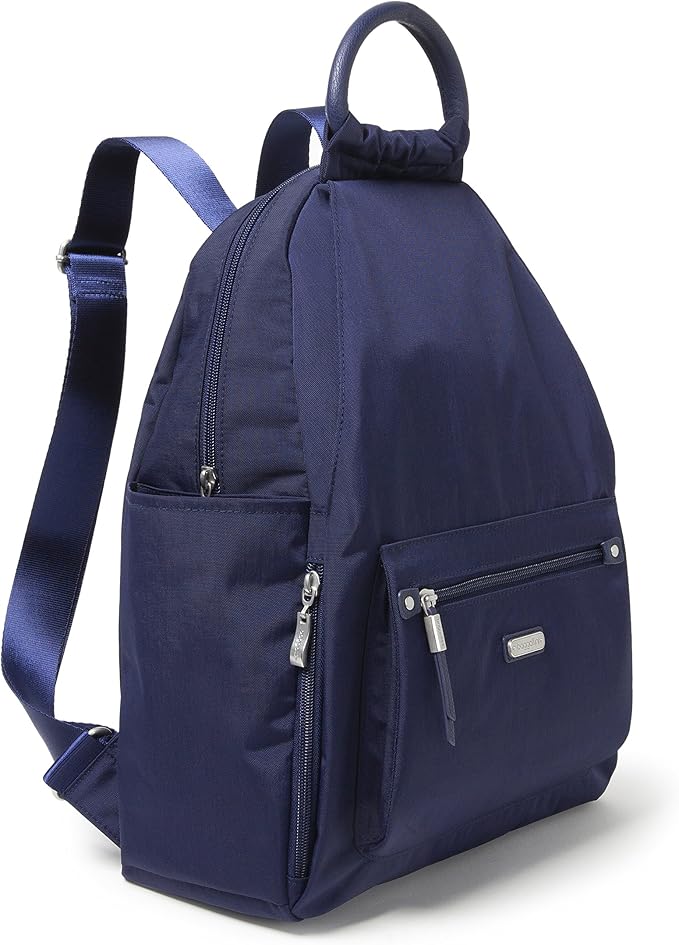 Baggallini Womens With Rfid Phone Wristlet All Day Backpack, Navy, One Size US - Image 15