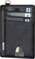 FurArt Slim Minimalist Wallet RFID Credit Card Holder for Men | slim minimalist compact rfid id window thin by FurArt
