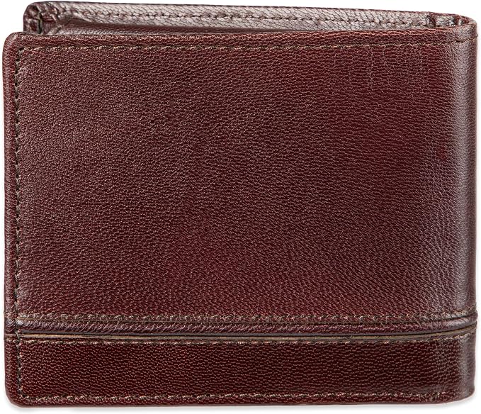 Dockers Men's Bifold Leather Wallet - Thin Slimfold RFID Blocking Security Smart Extra Capacity - Image 3