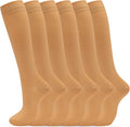 fenglaoda 6 Pairs Compression Socks for Women & Men Knee High Cute Circulation Socks for Nurse Pregnant Travel Athletic by fenglaoda
