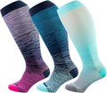 LEVSOX Wide Calf Compression Socks for Women & Men Extra Large Size Support Socks for Nurses Running Pregnant Travel, 15-20 mmHg by Levsox