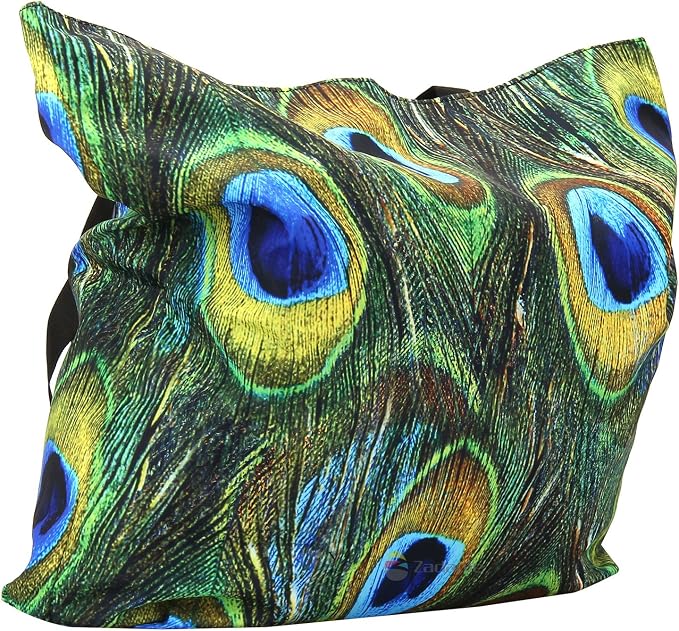Beach Tote Bags Travel Totes Bag Shopping Zippered Tote for Women Foldable Waterproof Overnight Handbag - Image 4