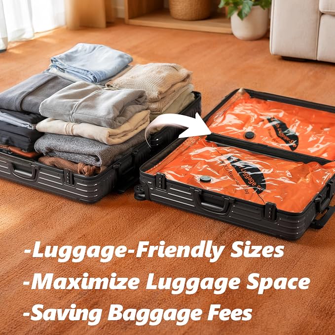 Travel Vacuum Bags with Cordless Electric Pump, 16 Combo Compression Packing Cubes for Clothing Clothes, Luggage Suitcase Organizer, Space Saver Vacation Cruise Travel Essentials, Multicolor - Image 2