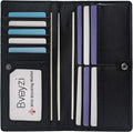 Bveyzi Ultra Slim Thin Leather RFID Blocking Credit Card Holder Bifold Clutch Wallets for Women by Bveyzi