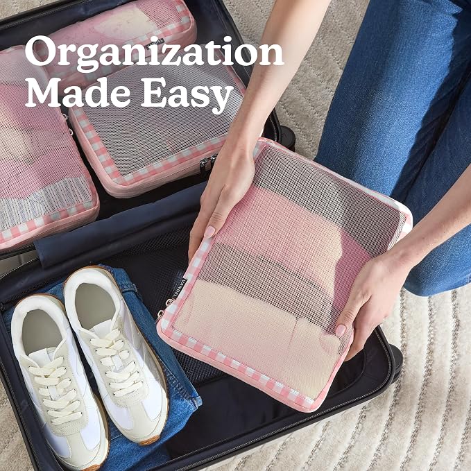 Vandel Space-Saving Compression Packing Cubes for Kids & Women, Carry On | TSA-Approved Compressible Carry On Suit Case Organizer Luggage Kids Packing Cubes for Baby Bag Organizer Pouches for Luggage - Image 4
