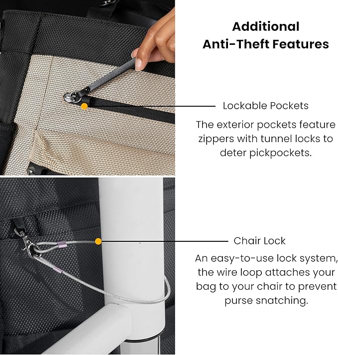 Sherpani Soleil, Anti Theft Convertible Backpack Tote (Blue Print Passport) | 18L Travel Shoulder Bag, Everyday Crossbody Purse, RFID Protection, Business Daypack, Travel Gift for Women, Fits 13" Laptop - Image 8