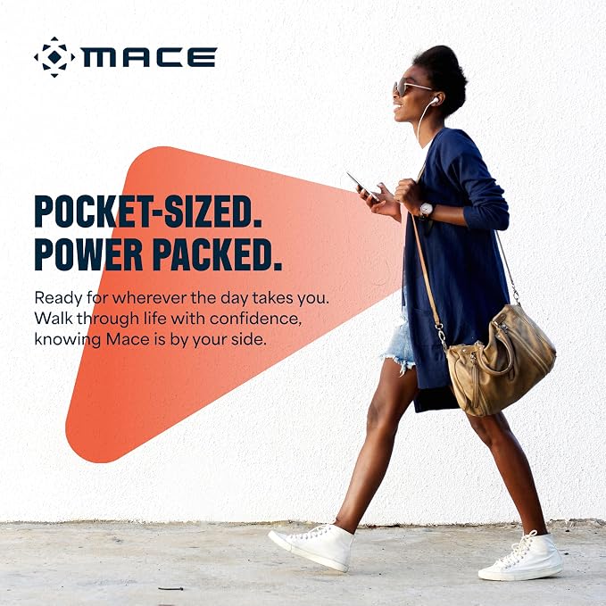 Mace Personal Safety Alarm - Loud 130db Siren, Built in Emergency Whistle, Easy On/Off Push Button Activation, Batteries Included, Personal Alarm for Women & Men - Black - Image 3