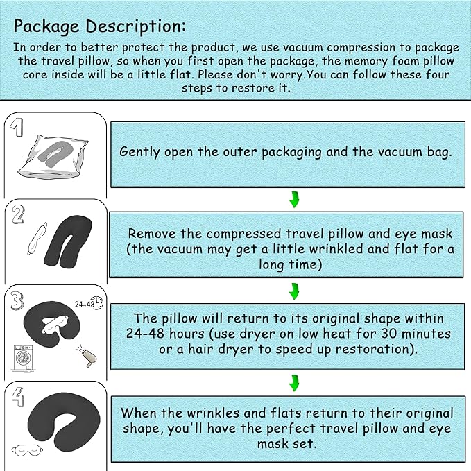 Sexysamba Cartoon Headrest & Neck Pillow for Kids Boys & Girls, Teens, Travel Accessories for Recline, Car, Airplane, Memory Foam Cute Travel Pillow with Sleep Eye Mask - White Unicorn - Image 4