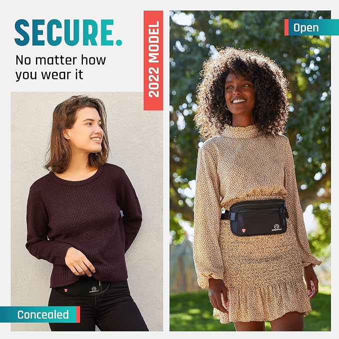 Alpha Keeper Money Belt for Travel Men Women Hidden RFID Passport Holder - Image 4