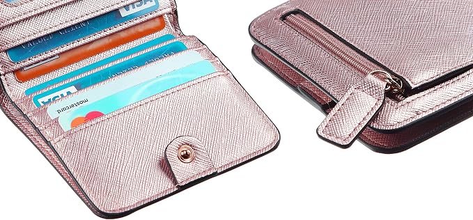 Toughergun Women’s Small Slim Leather Wallet with RFID Protection, Compact Bifold Mini Purse with Clear ID Window - Image 7