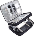 SELLYFELLY Electronic Bag Travel Cable Accessories Bag Waterproof Double Layer Electronics Organizer Portable Storage Case for Cable, Cord, Charger, Phone, Adapter, Power Bank, Kindle, Hard Drives by SELLYFELLY