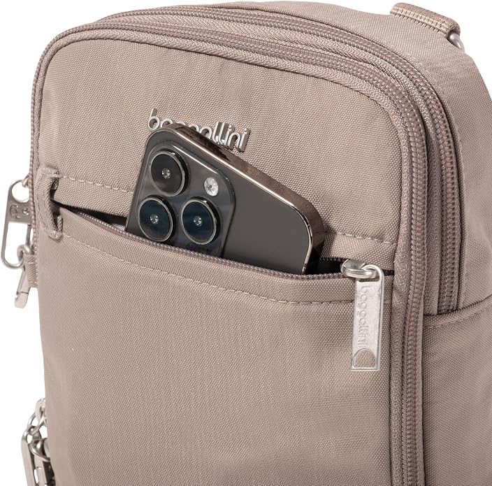 Baggallini Securtex® Anti-theft Mini Everything Crossbody Bag, 6.3"x8.25" Rfid, Locking Zippers & Cut-resistant Strap - Image 11