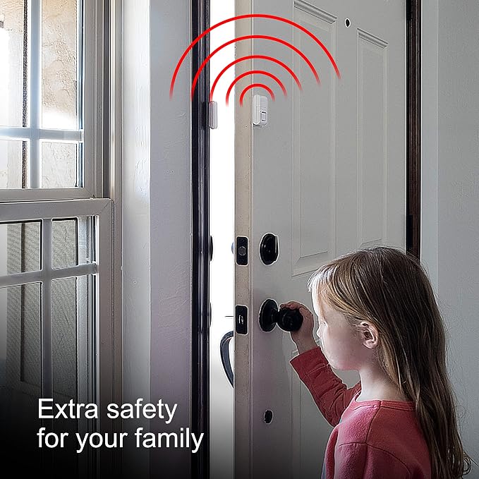 UltraPro Personal Security Window and Door Alarm, 2 Pack, DIY Protection, Burglar Alert, Wireless Chime/Alarm, Easy Installation, Home Security, Ideal for Home, Garage, Apartment, White, 45115 - Image 5